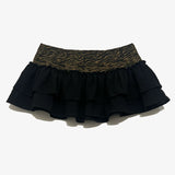 Tiger Stripe Micro Ruffle Skirt in Size 1X