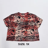 Coral Shadow Canyon Cropped Tees (Size 3X)