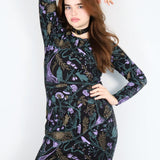 Nightcrawlers Long Sleeve Jane Dress in Dusk