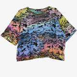 Pastel 'Rainbow Canyon' Cropped Unisex Tee (Size 2)