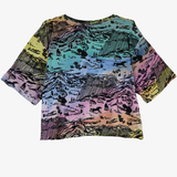 Pastel 'Rainbow Canyon' Cropped Unisex Tee (Size 2)