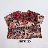 Coral Shadow Canyon Cropped Tees (Size 3X)