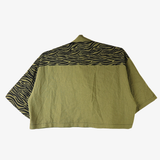 'Tactical Tiger' Patchwork Boxy Button-Up (Size 1)