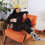 Coffee on Black Shadow Canyon Leggings