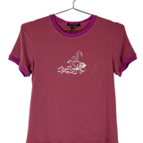 Blush 'Swans' Ringer Tee (Small)