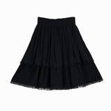 Luisa Tiered Prairie Skirt in Black - Thief and Bandit