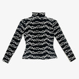 Black and White Thorn Turtleneck (Small)