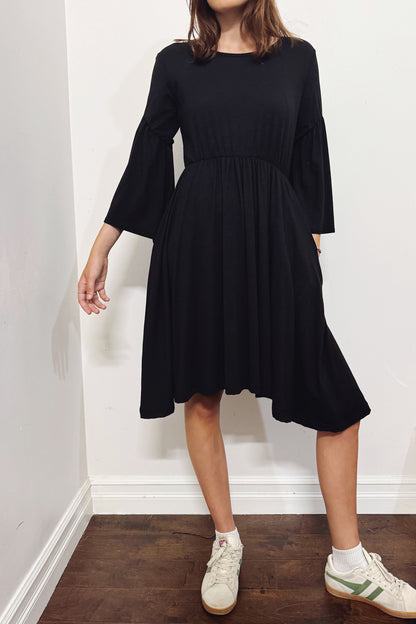 Black Mini Stevie Dress (Size Medium)