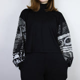 'Dark' Patchwork Boxy Long Sleeves (Sizes 1 & 2)