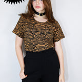 Black on Caramel Tigerstripe Amie Tee (2 for $250 deal)