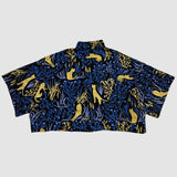 Cattails Alternative Colourway Cropped Crêpe Button Up (Size 3)