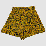 Marigold Cheetah Tie Shorts (24" Waist)