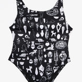 Black Curio One Piece Swimsuit