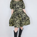 Gold 'Shroomed' Alice Dress