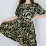 Gold 'Shroomed' Alice Dress