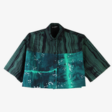 'Forest Lights' Patchwork Boxy Button-Up (Size 1)