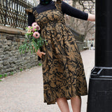 Black on Coffee 'Fox Den' Mollie Dress