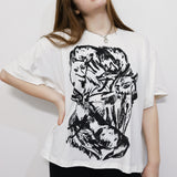 Fox Den Unisex Loose Tee in Ivory