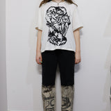 Fox Den Unisex Loose Tee in Ivory