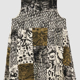 Fox Den & Tiger Stripe Patchwork Tank Dress (Large)