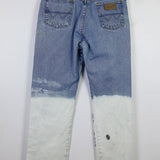 Vintage Wrangler 'Serpent' Customized Denim 35W/32L, 42" Hip