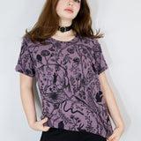 Black on Heather Nightcrawlers Amie Tee