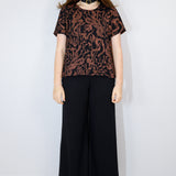 Mulberry on Black Serpentine Amie Tee