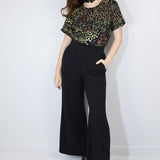 Black High Waisted Wide Leg Pants