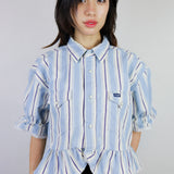 Blue Striped 'Belle Blouse'