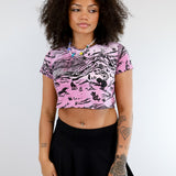 Strawberry Shadow Canyon Cropped Tees (Sizes S, 2X)