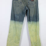 Vintage Wrangler 'Serpent' Customized Denim 36W/36L, 42" Hip