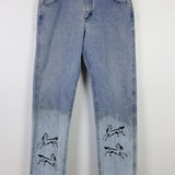 Vintage Wrangler 'Double Horse' Customized Denim 36Wx35L, 42" Hip