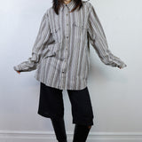 'Brown Plaid Dog' Unisex Button-Up