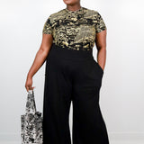 Black High Waisted Wide Leg Pants