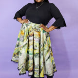 'Dusty Hills' Lace Trimmed Margot Skirt