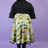 'Dusty Hills' Lace Trimmed Margot Skirt