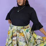 'Dusty Hills' Lace Trimmed Margot Skirt