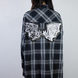 'Bat to Black' Button-Up