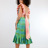 Spring Plaid Sophia Skirt (Size Small)