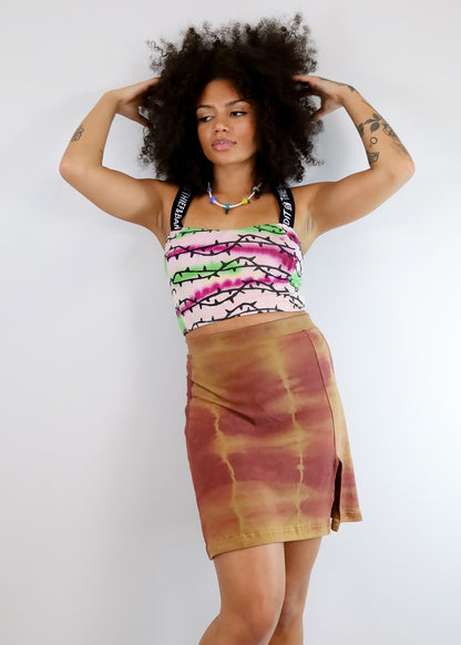 Tie Dye Beatrix Mini Skirt (S, XL, 3X)