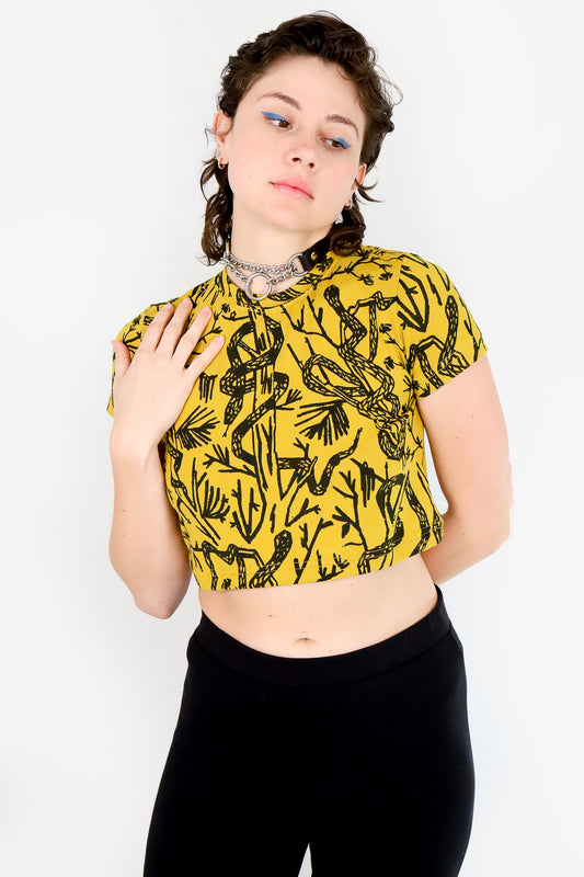 Citrus Serpentine Cropped Tee