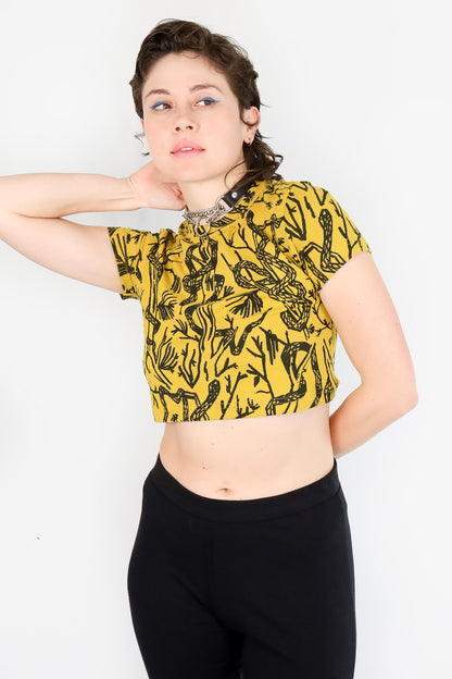 Citrus Serpentine Cropped Tee