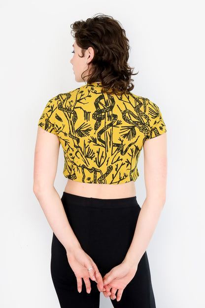 Citrus Serpentine Cropped Tee