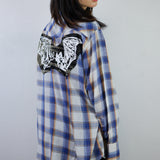 'Le Bats Blue' Button-Up
