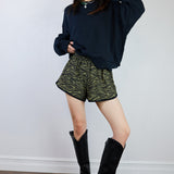 'Tiger Stripe' Lace Dolphin Shorts