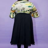 Black Lace Trimmed Margot Skirt