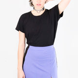 Beatrix Mini Skirt in Berry and Black