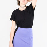 Beatrix Mini Skirt in Berry and Black