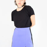 Beatrix Mini Skirt in Berry and Black