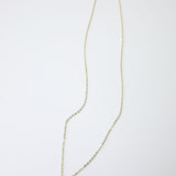 One of a kind glass bead drop necklace in Yellow Raspberry